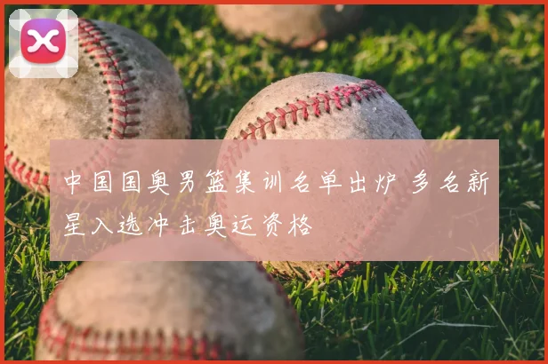 中国国奥男篮集训名单出炉 多名新星入选冲击奥运资格